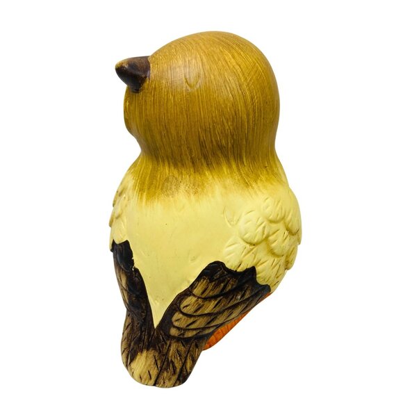 Vintage Ceramic Owl Figurine 6.5" Hand-Painted Decor Accent Piece Cottagecore - Picture 2 of 5